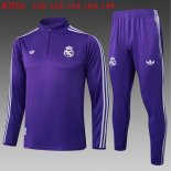 Bambino Felpa Allenamento Real Madrid 2025/2026 Porpora 5