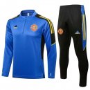 Giacca Manchester United 2022 Blu Nero