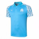 Polo Marseille 2020/2021 Blu Luce Bianco