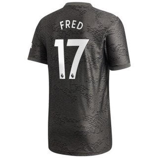 Maglia Manchester United NO.17 Fred Seconda 2020/2021 Nero Maglia Manchester United NO.17 Fred Seconda 2020/2021 Nero