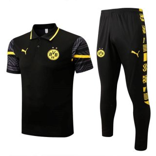 Polo Borussia Dortmund Set Completo 2022-2023 Nero Polo Borussia Dortmund Set Completo 2022-2023 Nero
