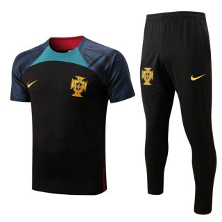 Maglia Portogallo Set Completo 2022-2023 Nero Blu Maglia Portogallo Set Completo 2022-2023 Nero Blu