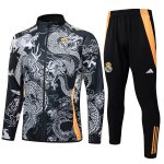 Giacca Real Madrid 2024/2025 Grigio Nero 2 Giacca Real Madrid 2024/2025 Grigio Nero 2