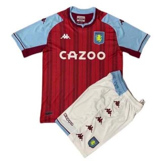Maglia Aston Villa Prima Bambino 2021/2022 Maglia Aston Villa Prima Bambino 2021/2022