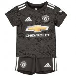 Maglia Manchester United Seconda Bambino 2020/2021 Nero