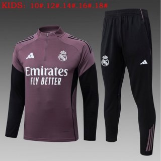 Bambino Felpa Allenamento Real Madrid 2026/2027 Porpora