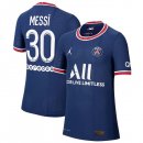 Maglia Paris Saint Germain NO.30 Messi Prima Bambino 2021/2022 Blu