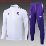 Bambino Felpa Allenamento Real Madrid 2025/2026 Bianco 8