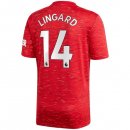 Maglia Manchester United NO.14 Lingard Prima 2020/2021 Rosso