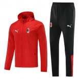 Giacca a vento AC Milan Set Completo 2021/2022 Rosso Nero