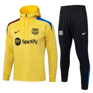 Felpa Cappuccio Barcellona 2025/2026 Giallo 5 Felpa Cappuccio Barcellona 2025/2026 Giallo 5