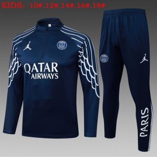 Bambino Felpa Allenamento PSG 2026/2027 Blu 2