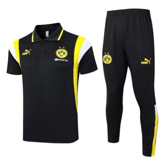 Polo Borussia Dortmund Set Completo 2024 Nero Polo Borussia Dortmund Set Completo 2024 Nero