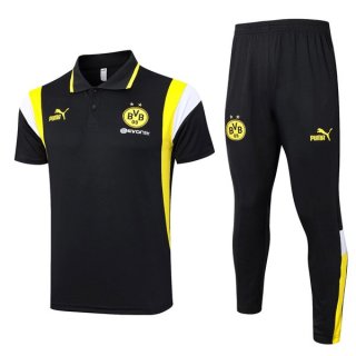 Polo Borussia Dortmund Set Completo 2024 Nero