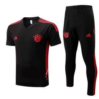 Maglia Bayern Monaco Set Completo 2022-2023 Nero Rosso Maglia Bayern Monaco Set Completo 2022-2023 Nero Rosso