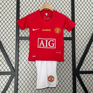 Maglia Manchester United Prima Retro Bambino 2007 2008