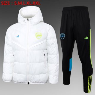 Piumino Arsenal Set Completo 2024/2025 Bianco Piumino Arsenal Set Completo 2024/2025 Bianco