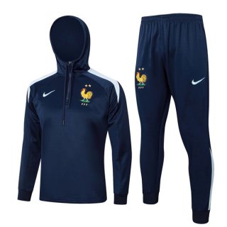 Felpa Cappuccio Francia 2024/2025 Blu 6 Felpa Cappuccio Francia 2024/2025 Blu 6