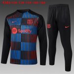 Bambino Felpa Allenamento Barcellona 2024/2025 Blu Rosso 2