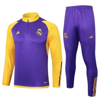 Felpa Real Madrid 2024/2025 Porpora Giallo Felpa Real Madrid 2024/2025 Porpora Giallo
