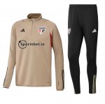 Felpa Allenamento Sao Paulo 2023/2024 Giallo Felpa Allenamento Sao Paulo 2023/2024 Giallo