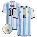 3 Stelle Tailandia Maglia Argentina Prima Messi 2022/2023