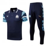 Polo Marseille Set Completo 2022-2023 Blu