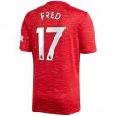 Maglia Manchester United NO.17 Fred Prima 2020/2021 Rosso