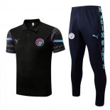 Polo Manchester City Set Completo 2022-2023 Nero