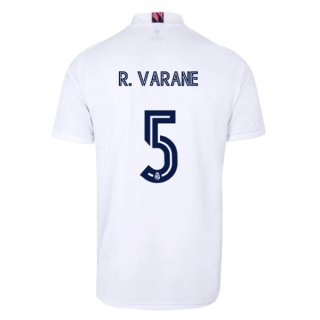 Maglia Real Madrid Prima NO.5 Varane 2020/2021 Bianco Maglia Real Madrid Prima NO.5 Varane 2020/2021 Bianco