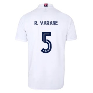 Maglia Real Madrid Prima NO.5 Varane 2020/2021 Bianco