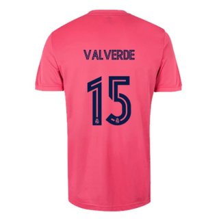 Maglia Real Madrid Seconda NO.15 Valverde 2020/2021 Rosa Maglia Real Madrid Seconda NO.15 Valverde 2020/2021 Rosa