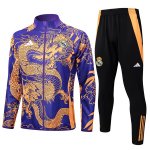Giacca Real Madrid 2024/2025 Porpora Giallo Giacca Real Madrid 2024/2025 Porpora Giallo