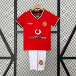 Maglia Manchester United Prima Bambino Retro 2000 2001