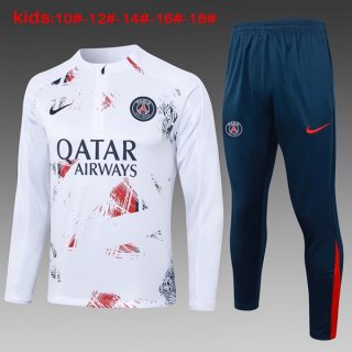 Bambino Felpa Allenamento PSG 2024/2025 Rosso Bianco Bambino Felpa Allenamento PSG 2024/2025 Rosso Bianco