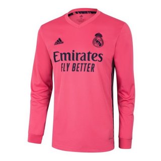 Thailandia Maglia Real Madrid Seconda ML 2020/2021 Rosa Thailandia Maglia Real Madrid Seconda ML 2020/2021 Rosa