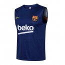 Maglia Barcellona Senza Maniche 2022 Blu Nero