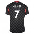 Maglia Liverpool NO.7 Milner Terza 2020/2021 Nero