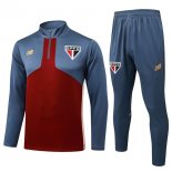 Felpa Allenamento Sao Paulo 2025/2026 Rosso Grigio