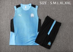 Maglia Marseille Senza Maniche 2022 Blu