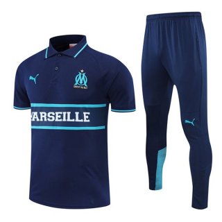 Polo Marseille Set Completo 2022/2023 Blu Navy Polo Marseille Set Completo 2022/2023 Blu Navy