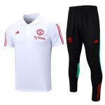 Polo Manchester United Set Completo 2024 Bianco 2 Polo Manchester United Set Completo 2024 Bianco 2