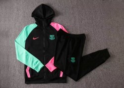 Giacca Cappuccio Barcellona 2020/2021 Nero Verde Rosa