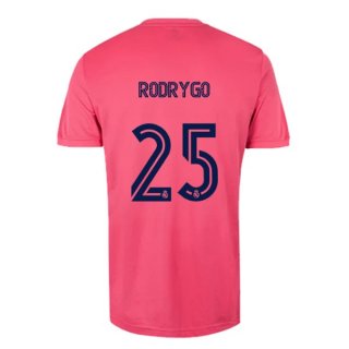 Maglia Real Madrid Seconda NO.25 Rodrygo 2020/2021 Rosa