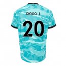 Maglia Liverpool NO.20 Diogo Jota Seconda 2020/2021 Blu