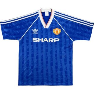 Thailandia Maglia Manchester United Terza Retro 1988 1990 Blu