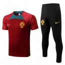 Maglia Portogallo Set Completo 2022-2023 Rosso