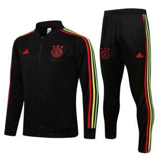 Giacca Ajax 2022 Nero Rosso Giacca Ajax 2022 Nero Rosso