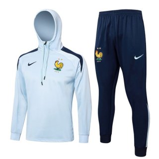 Felpa Cappuccio Francia 2024/2025 Grigio 5 Felpa Cappuccio Francia 2024/2025 Grigio 5