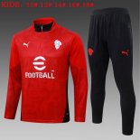 Bambino Felpa Allenamento AC Milan 2026/2027 Rosso Bambino Felpa Allenamento AC Milan 2026/2027 Rosso